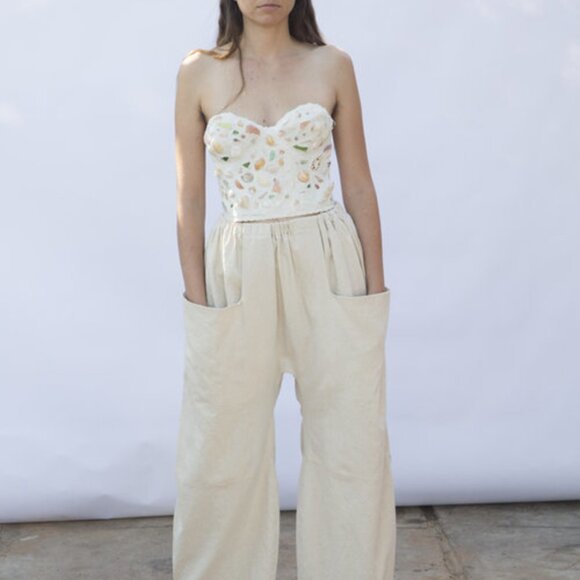 3234u Matching Set - Linen/Cotton Set (top+pants) - Picture 2 of 15